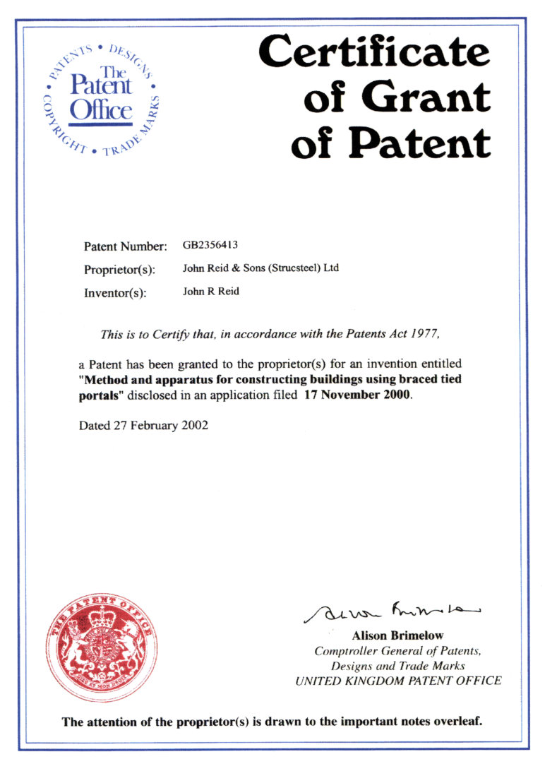 archspan-patent-certificate